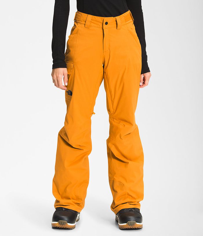 The North Face Snow Pants Freedom Insulated Yellow - Womens - Thailand HPRTD-3049